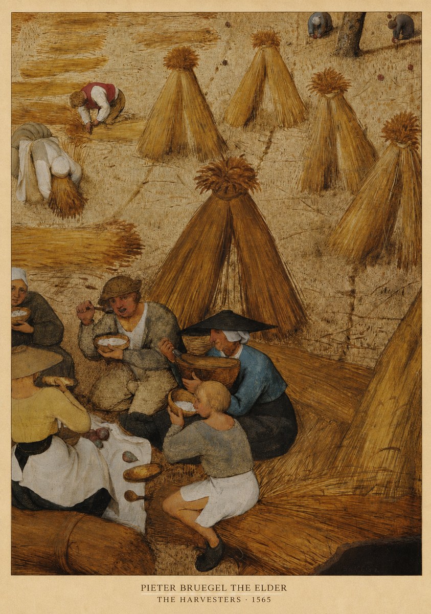 Pieter Bruegel The Harvesters I No4 - Plakat