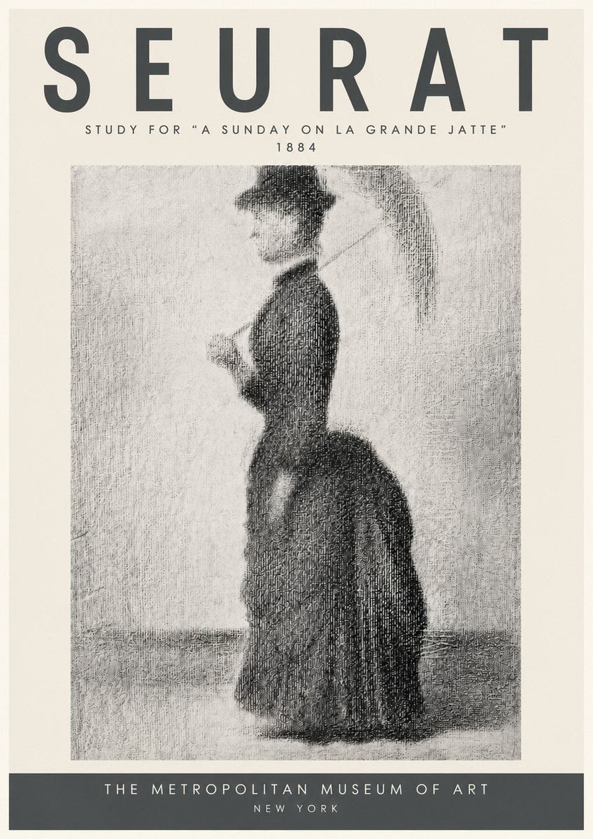 Seurat Study for "a Sunday on La Grande Jatte" No5 - Plakat
