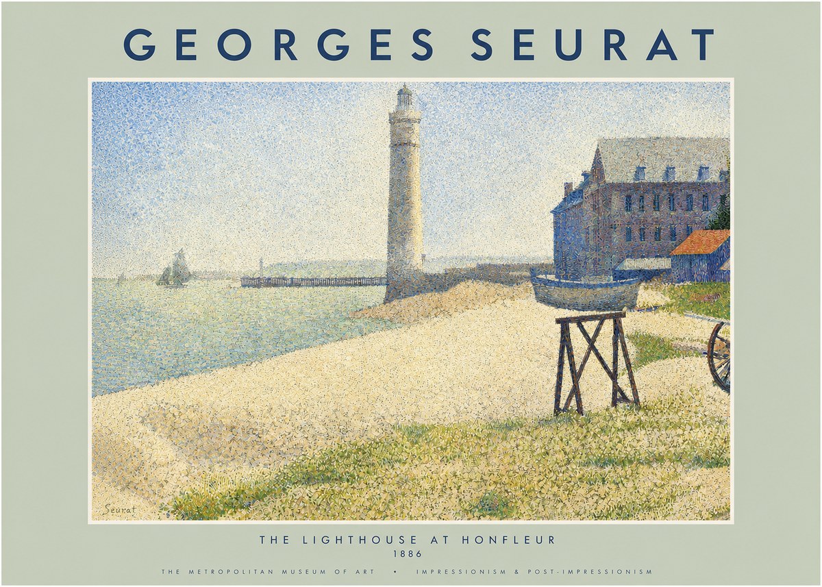 Seurat The Lighthouse at Honfleur No2 - Plakat