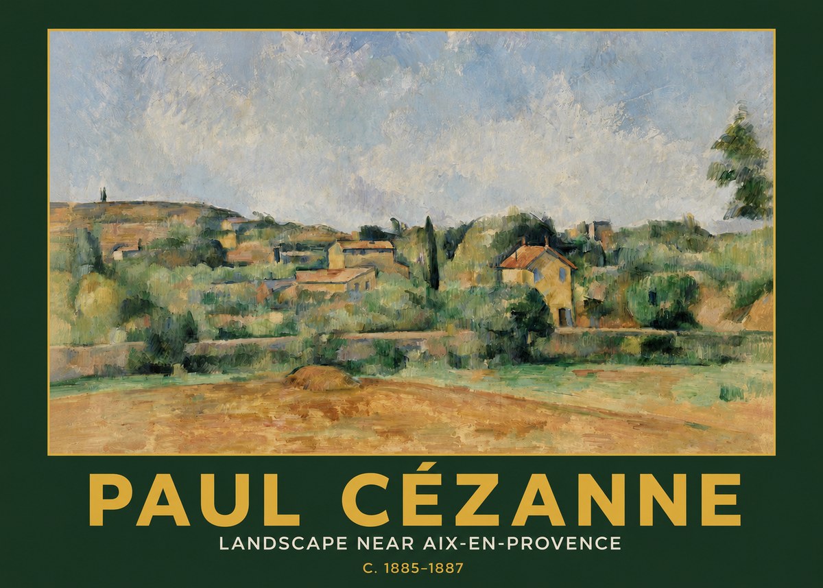 Paul Cézanne Landscape Near Aix-en-provence I No3 - Plakat