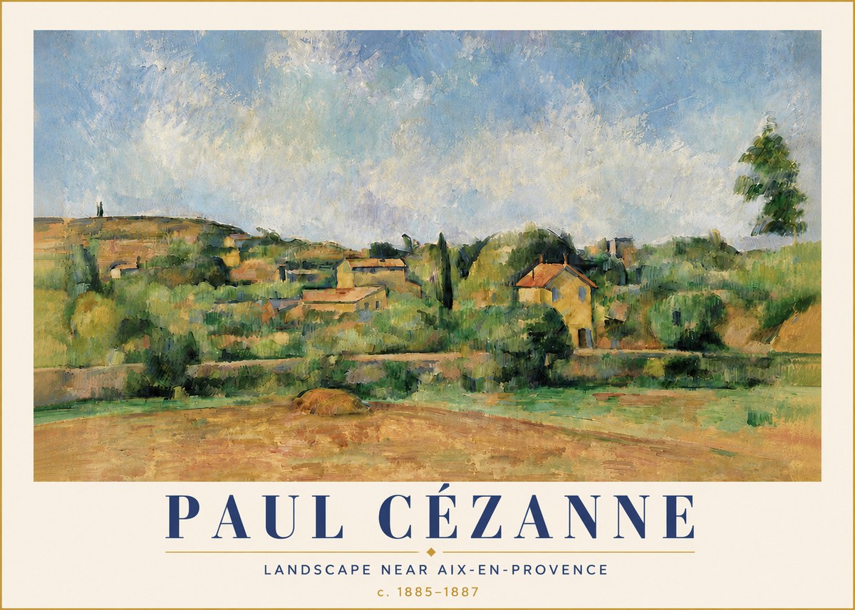 Paul Cézanne Landscape Near Aix-en-provence I No5 - Plakat