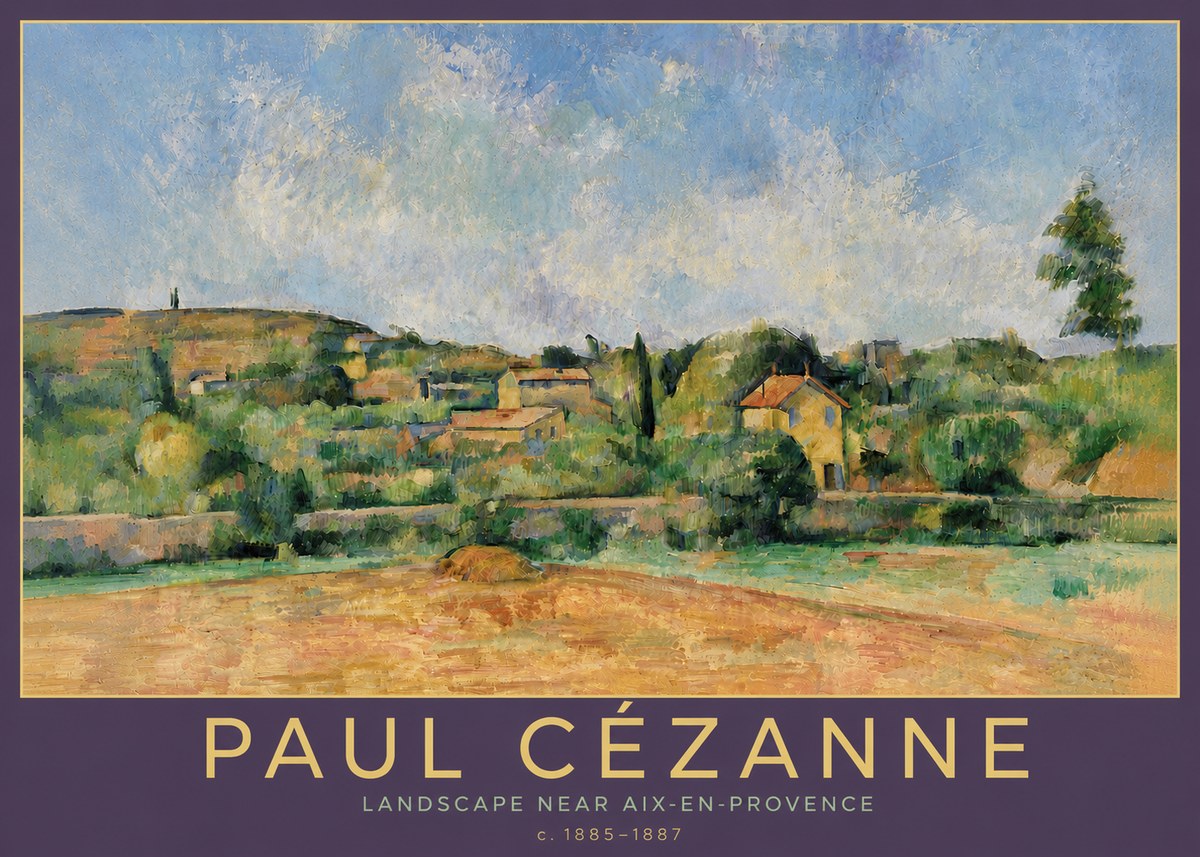 Paul Cézanne Landscape Near Aix-en-provence I No6 - Plakat