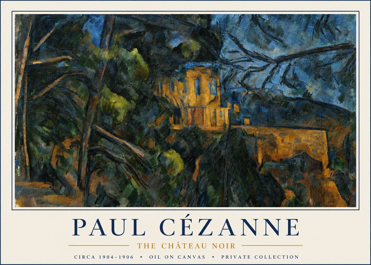 Paul Cézanne The Château Noir No4 - Plakat