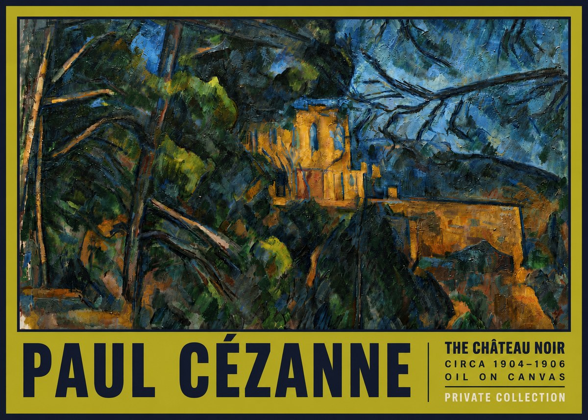 Paul Cézanne The Château Noir No5 - Plakat
