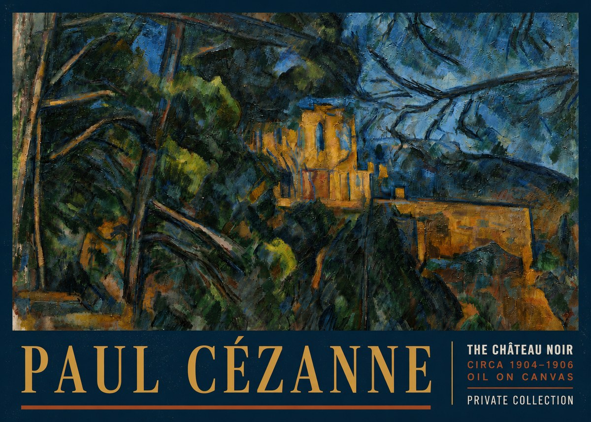 Paul Cézanne The Château Noir No6 - Plakat