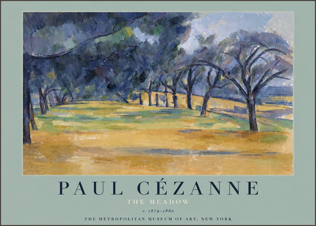 Paul Cézanne The Meadow No3 - Plakat