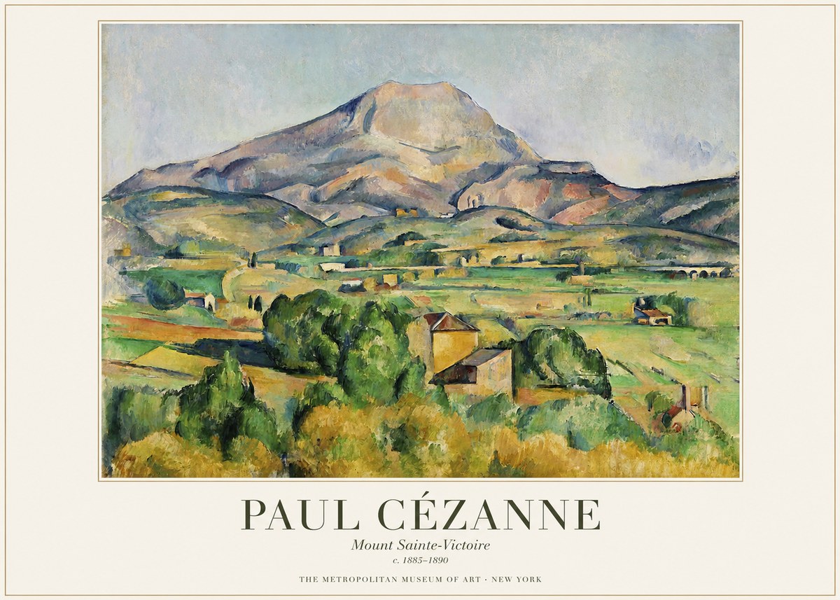 Paul Cézanne Mount Sainte-victoire No1 - Plakat