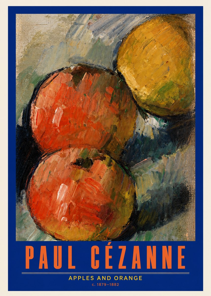 Paul Cézanne Apples and Orange No2 - Plakat
