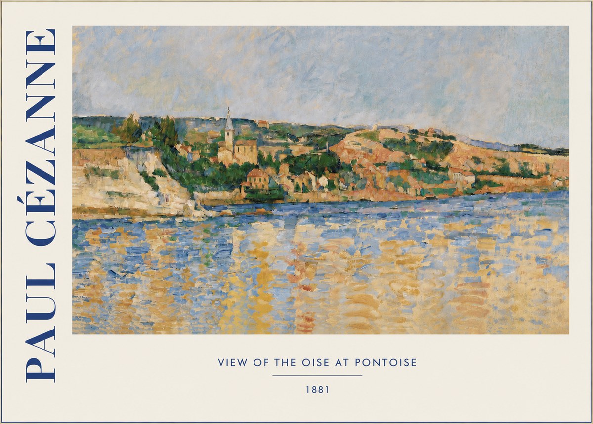 Paul Cézanne View of the Oise at Pontoise II No3 - Plakat