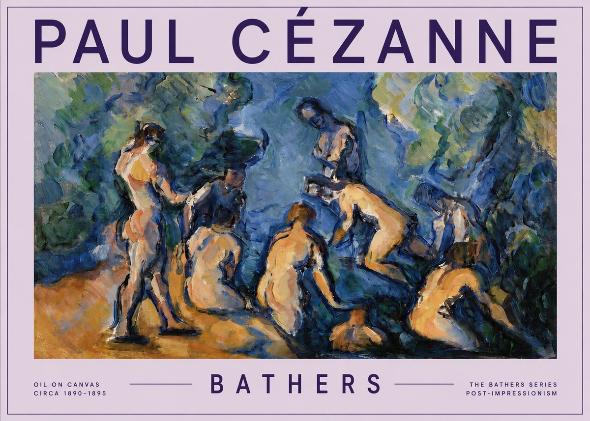 Paul Cézanne Bathers I No5 - Plakat