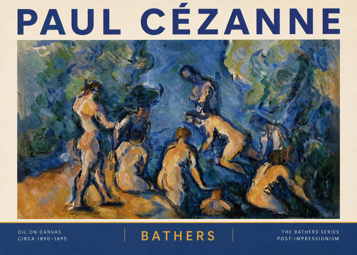Paul Cézanne Bathers I No6 - Plakat