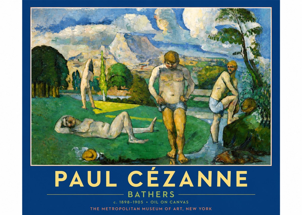 Paul Cézanne Bathers II No2 - Plakat