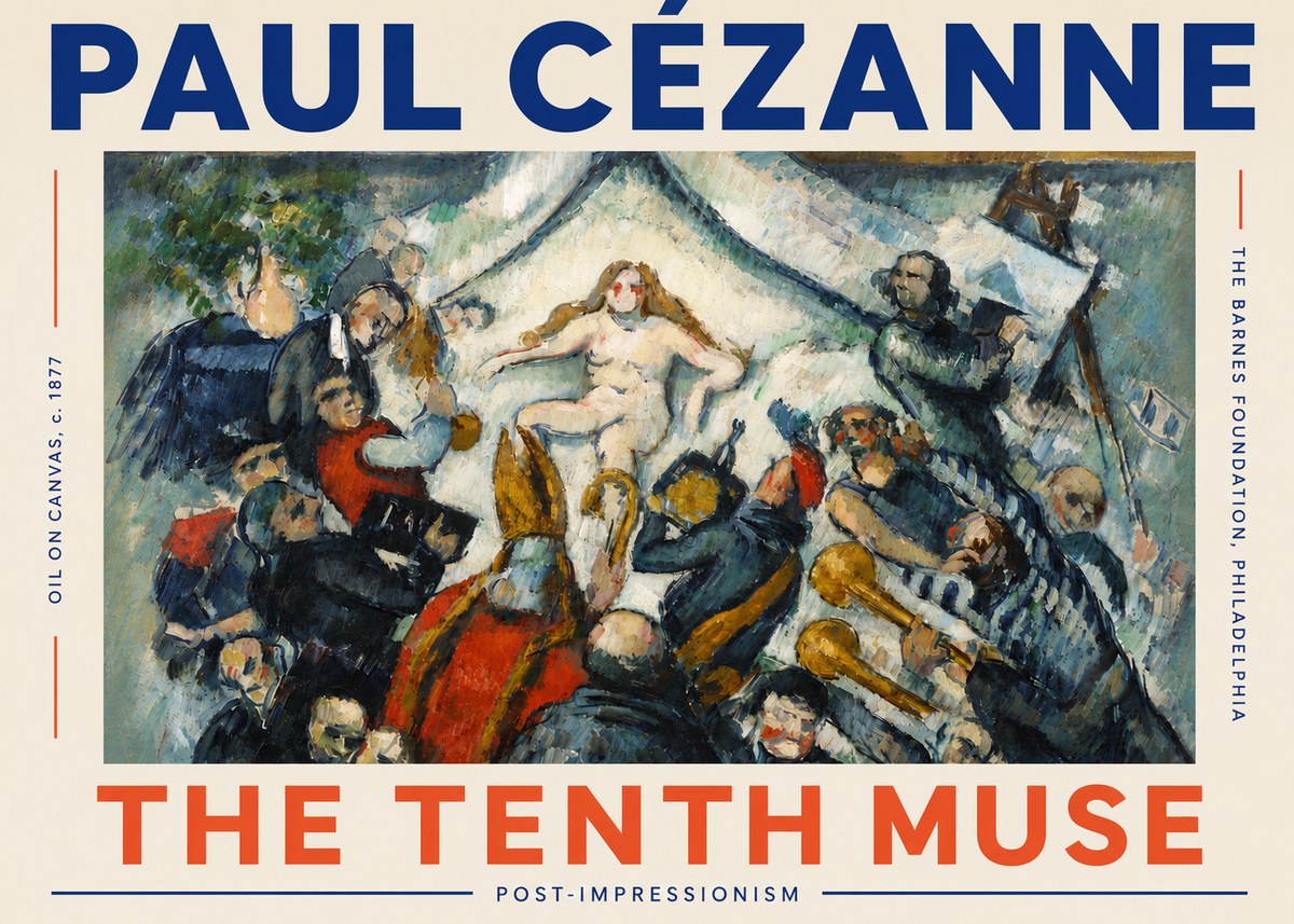Paul Cézanne The Tenth Muse No5 - Plakat