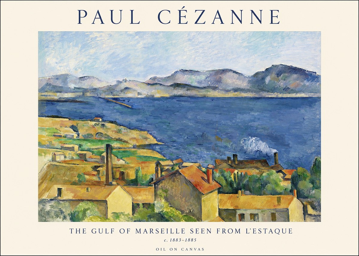 Paul Cézanne The Gulf of Marseille Seen from L'estaque No1 - Plakat