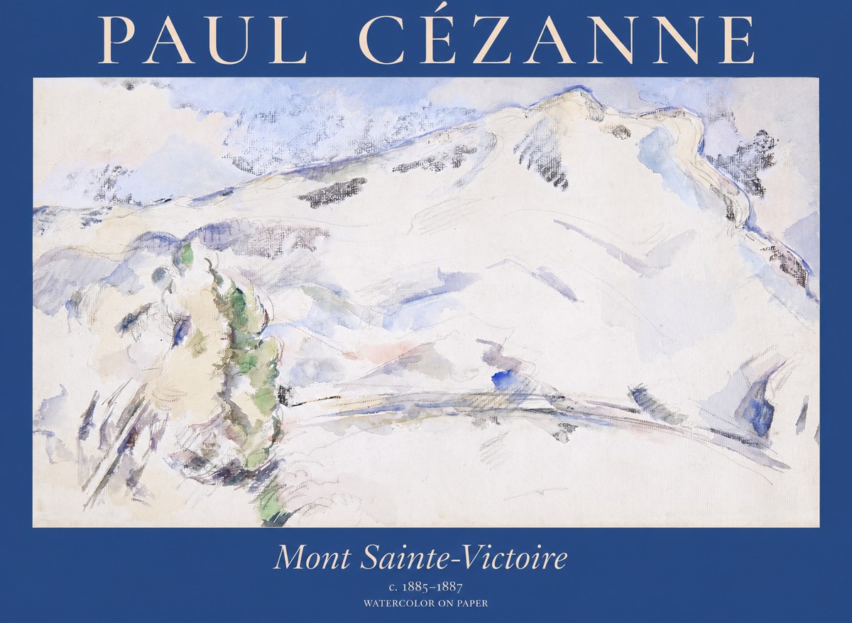 Paul Cézanne Mont Sainte-victoire No1 - Plakat