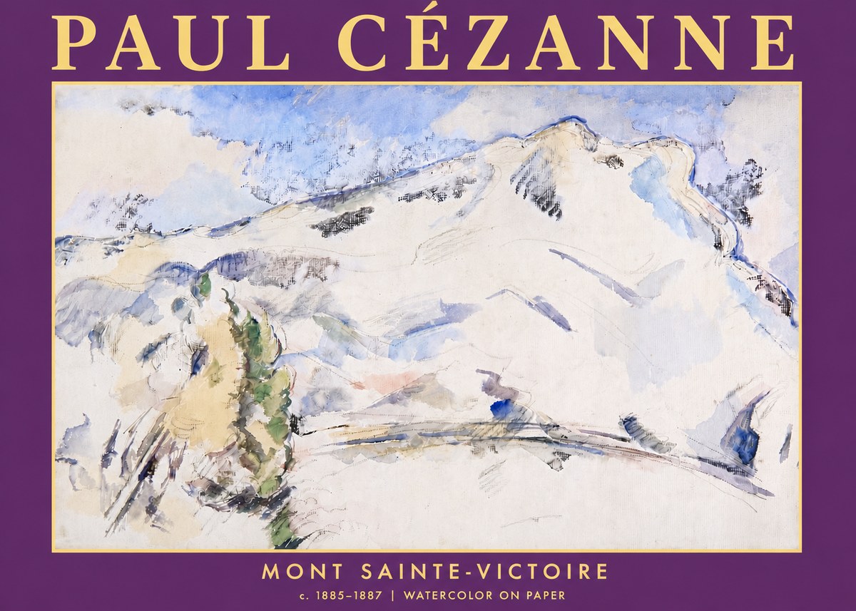 Paul Cézanne Mont Sainte-victoire No5 - Plakat