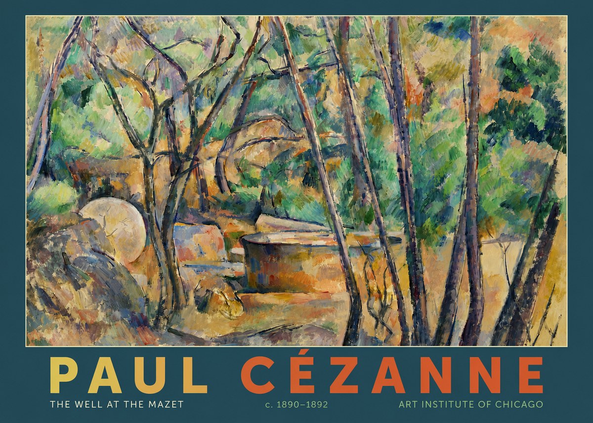 Paul Cézanne The Well at the Mazet No2 - Plakat
