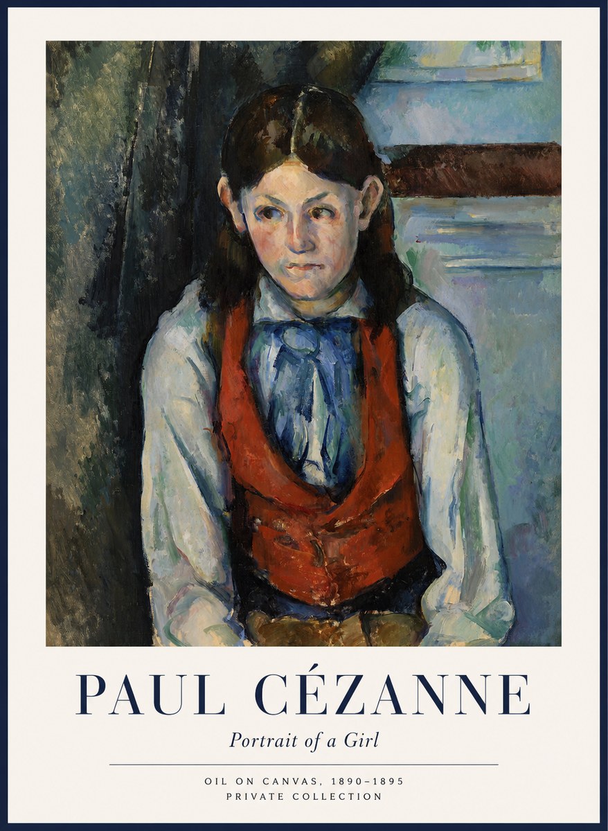 Paul Cézanne Portrait of a Girl No1 - Plakat