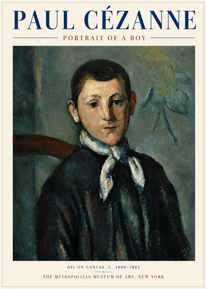 Paul Cézanne Portrait of a Boy No6 - Plakat