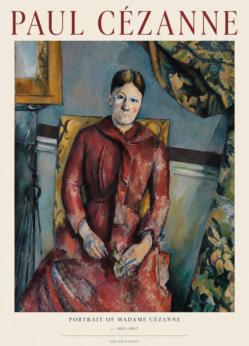 Paul Cézanne Portrait of Madame Cézanne II No1 - Plakat