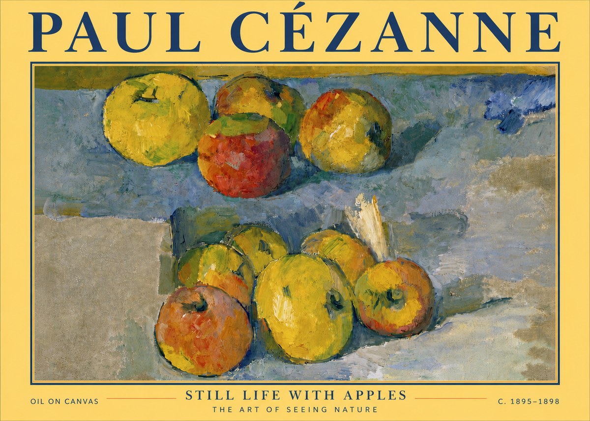 Paul Cézanne Still Life with Apples No6 - Plakat