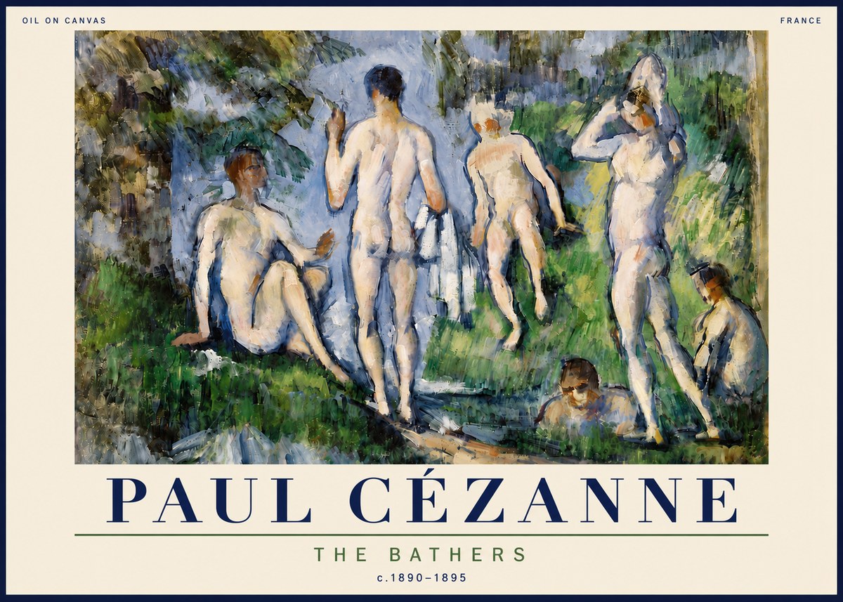 Paul Cézanne The Bathers No6 - Plakat