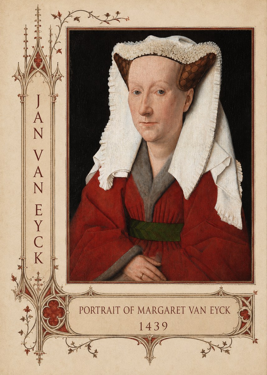 Jan van Eyck Portrait of Margaret Van Eyck II No2 - Plakat