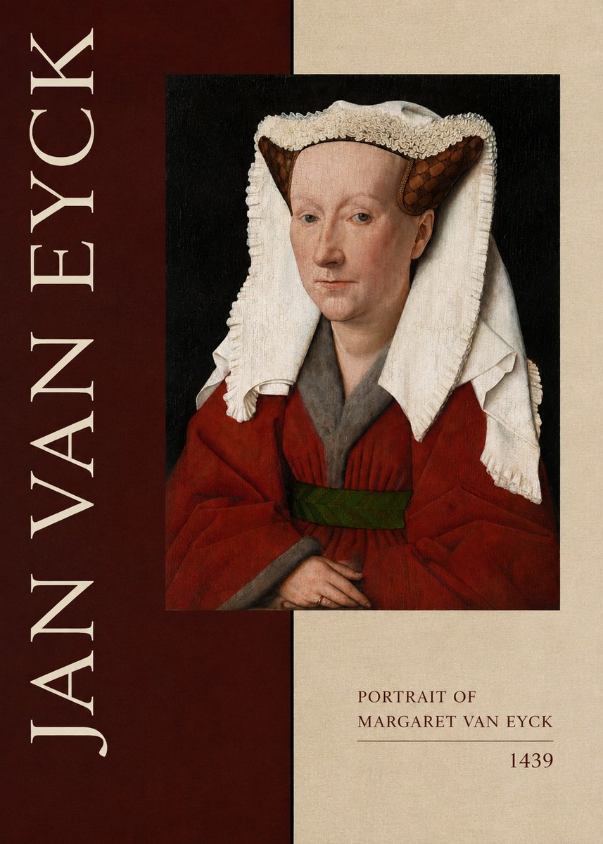 Jan van Eyck Portrait of Margaret Van Eyck II No5 - Plakat