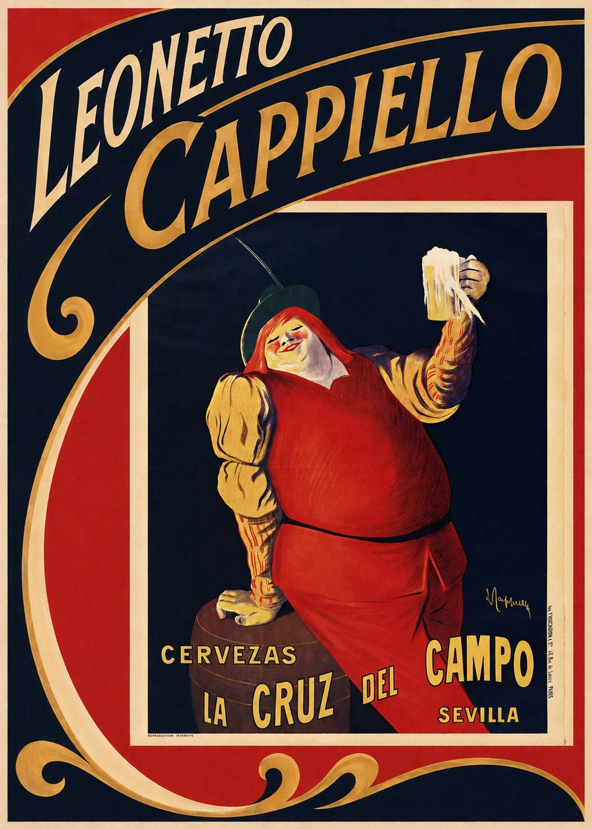 Leonetto Cappiello Cervezas La Cruz Del Campo No2 - Plakat
