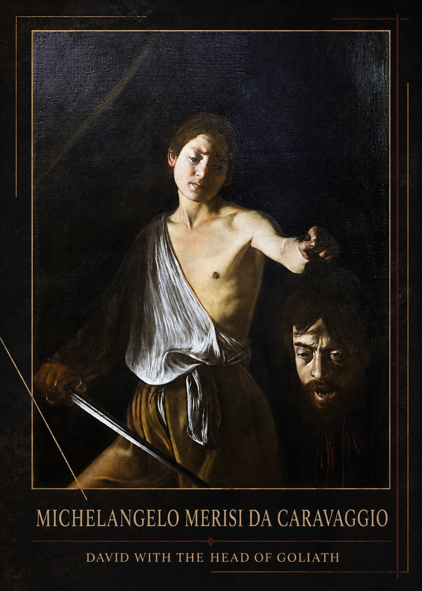Michelangelo Merisi da Caravaggio David with the Head of Goliath II No1 - Plakat