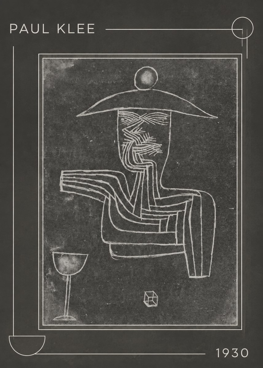 Paul Klee Figure of a Seer No1 - Plakat