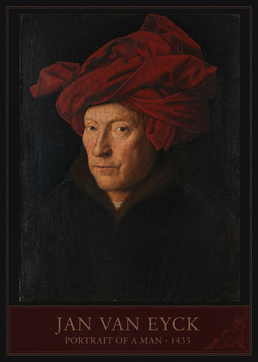 Jan van Eyck Portrait of a Man II No3 - Plakat