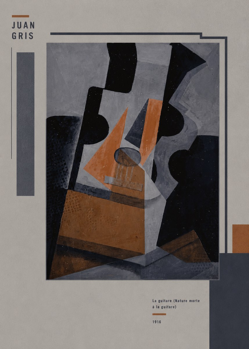 Juan Gris La Guitare (Nature Morte À La Guitare) No5 - Plakat