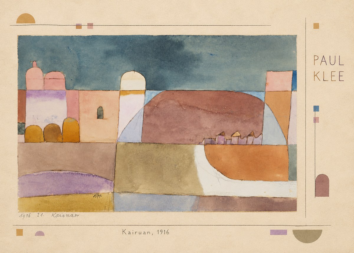 Paul Klee Kairuan, 1916 No4 - Plakat