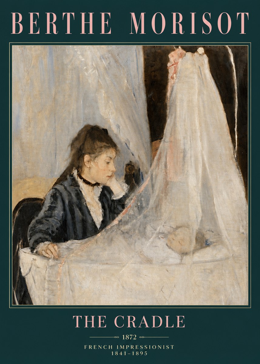 Berthe Morisot The Cradle No3 - Plakat