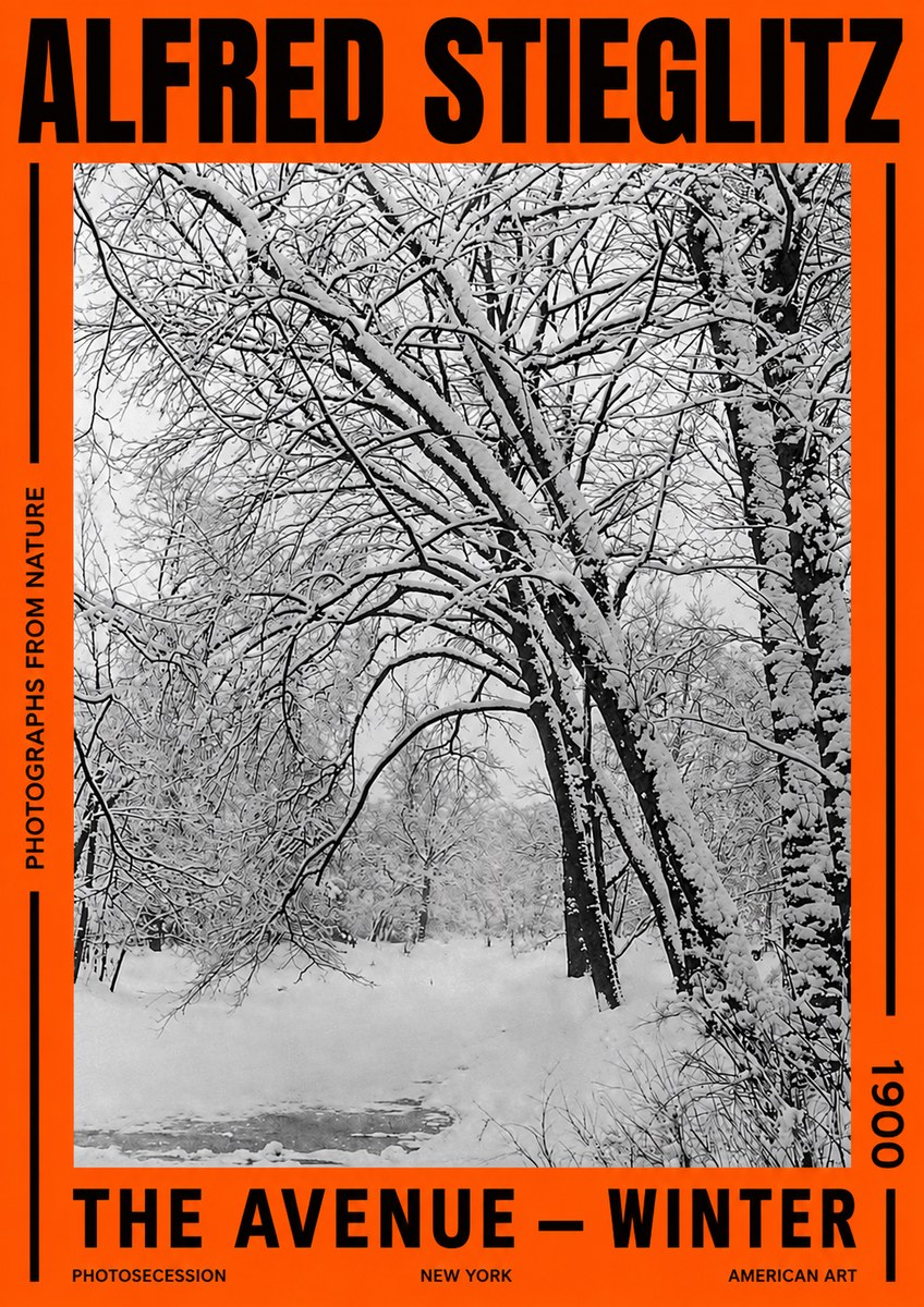 Alfred Stieglitz The Avenue – Winter No2 - Plakat