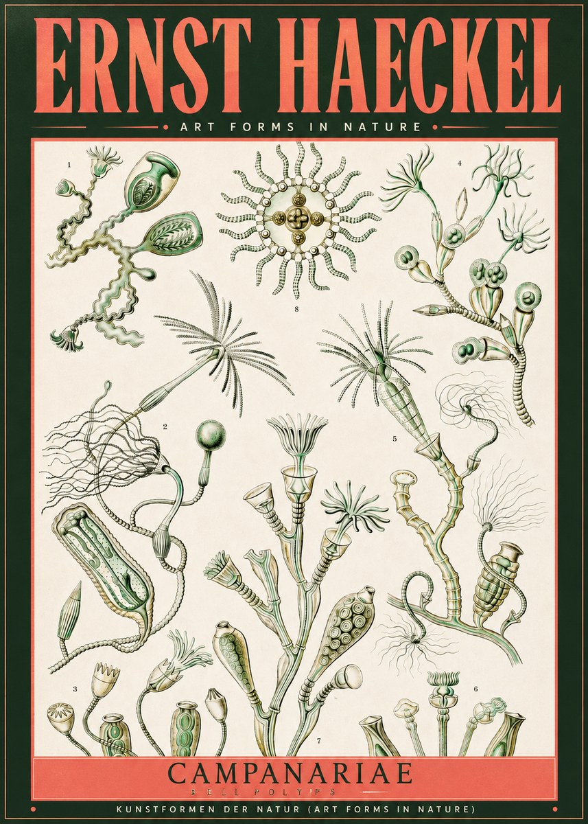 Ernst Haeckel Campanariae – Bell Polyps No2 - Plakat