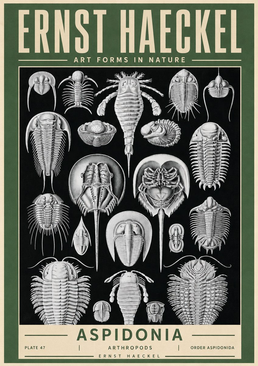Ernst Haeckel Aspidonia No4 - Plakat