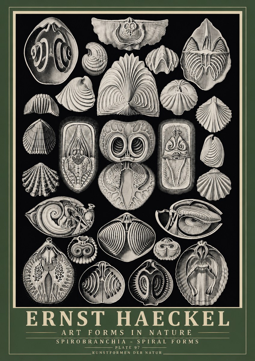 Ernst Haeckel Spirobranchia No6 - Plakat