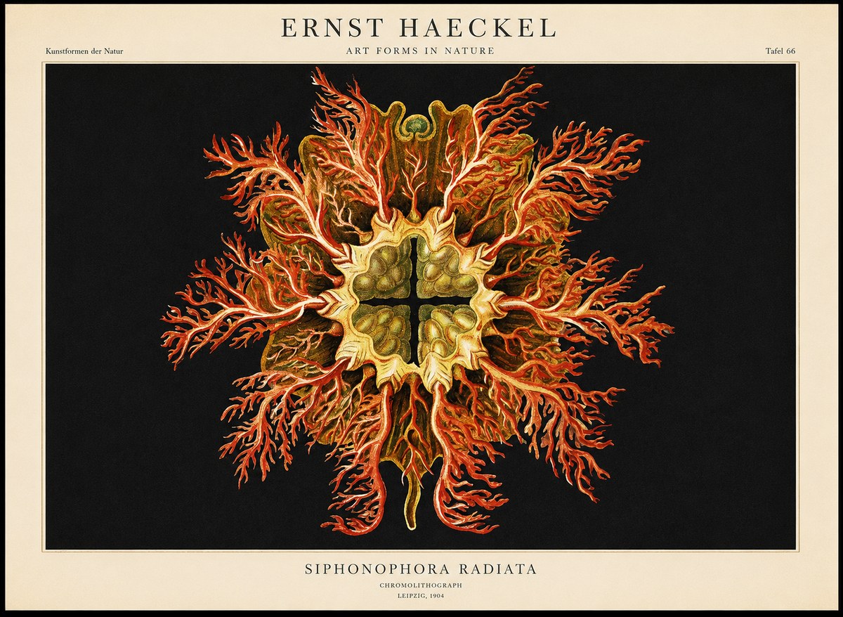 Ernst Haeckel Marine Organism No2 - Plakat