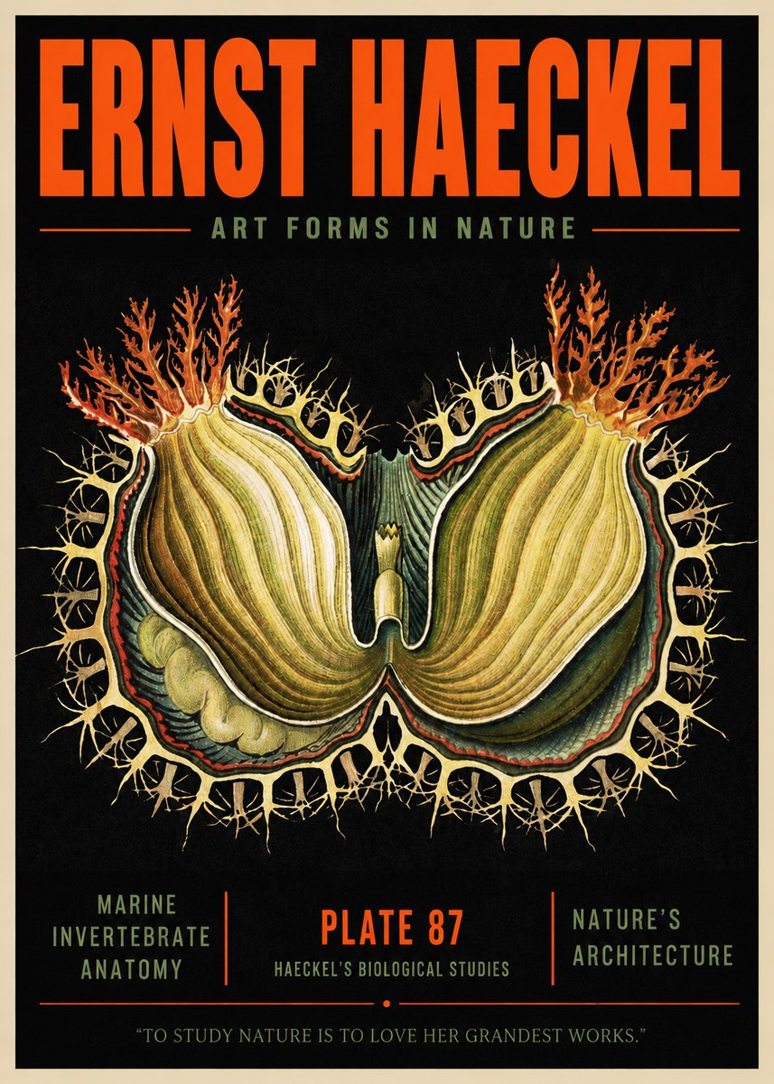 Ernst Haeckel Nature's Architecture No2 - Plakat