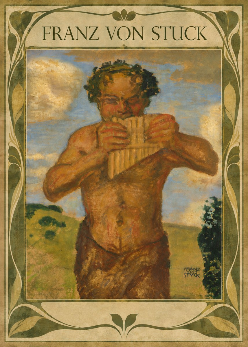 Franz von Stuck Faun No5 - Plakat