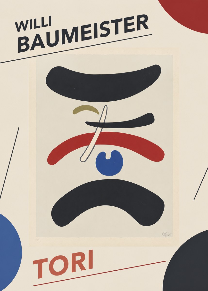 Willi Baumeister Tori No4 - Plakat