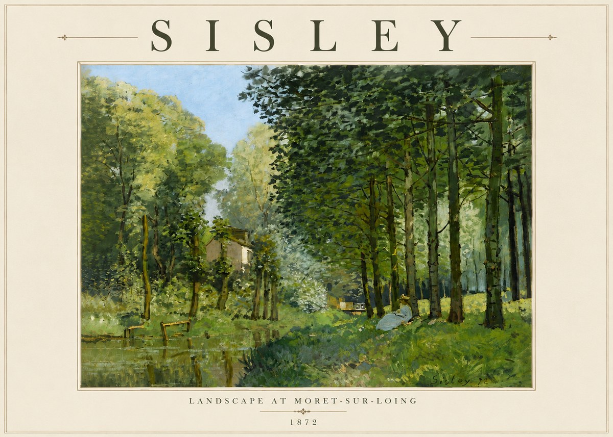Sisley Landscape at Moret-sur-loing No5 - Plakat