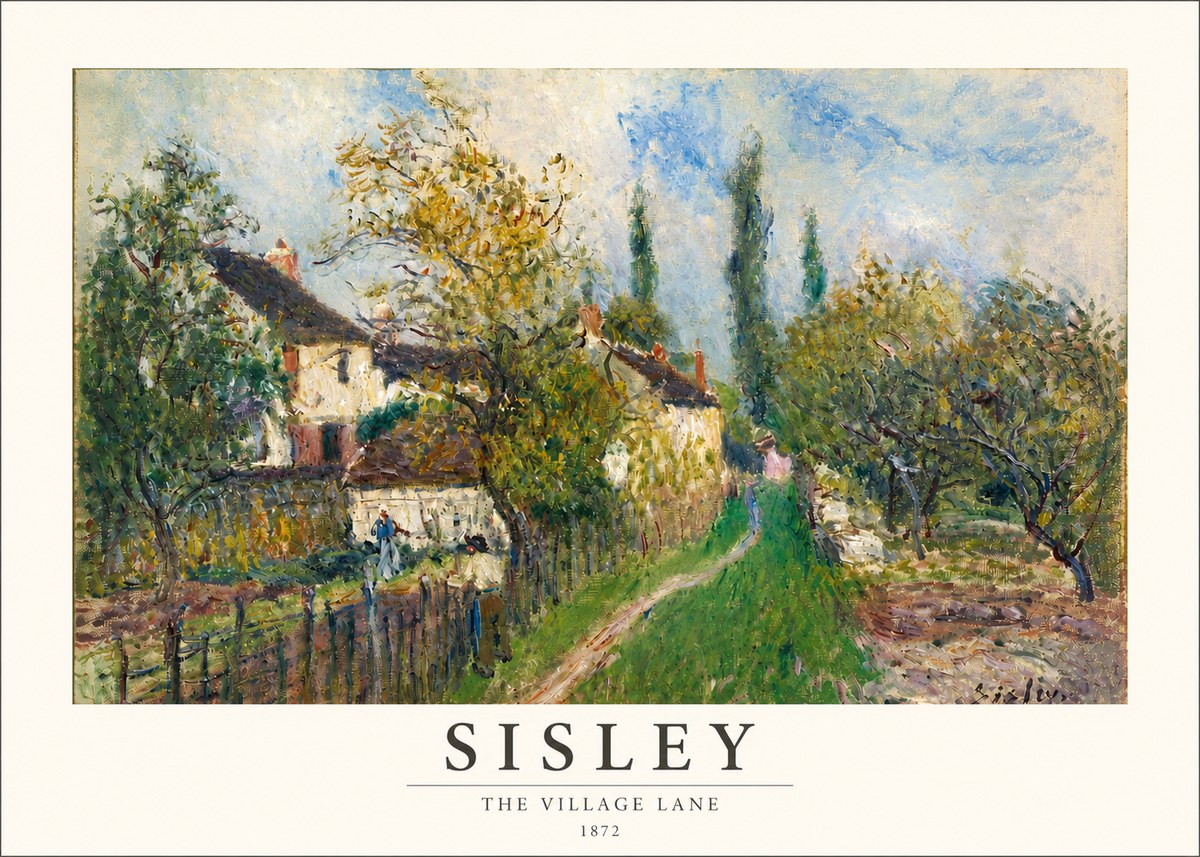 Sisley The Village Lane No3 - Plakat