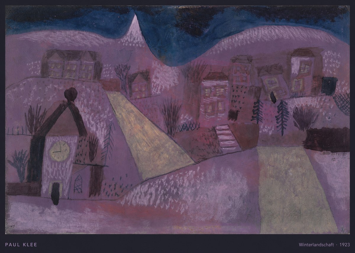 Paul Klee Winterlandschaft No5 - Plakat