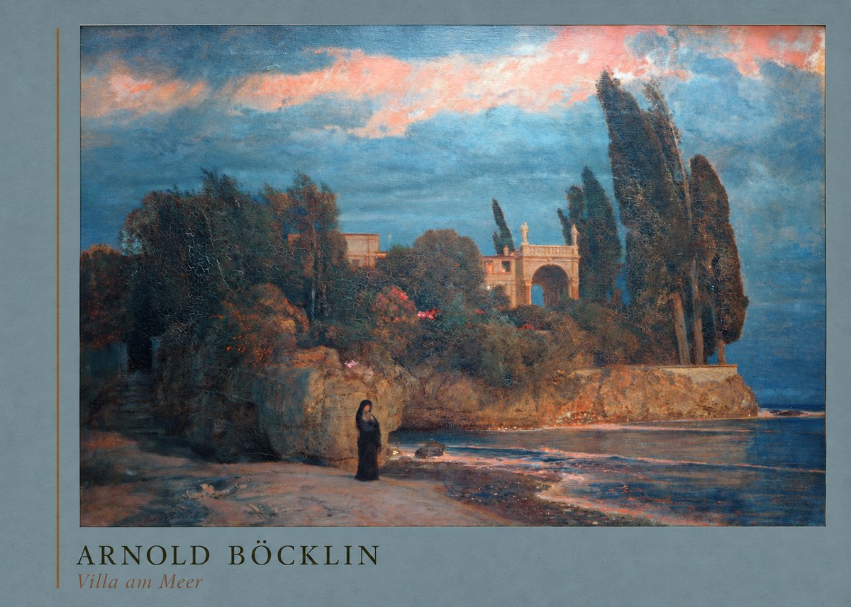 Arnold Böcklin Villa Am Meer No3 - Plakat