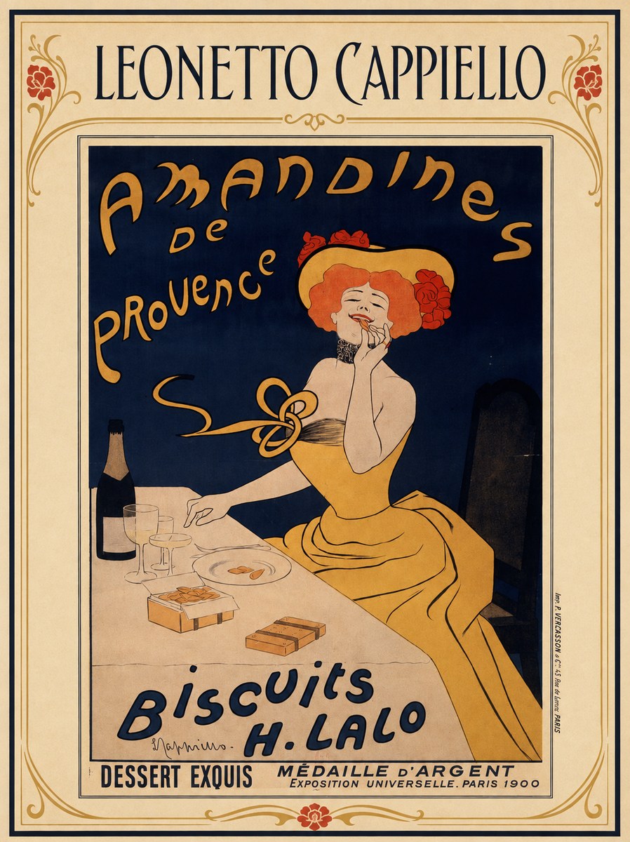 Leonetto Cappiello Amandines De Provence Biscuits H. Lalo I No1 - Plakat