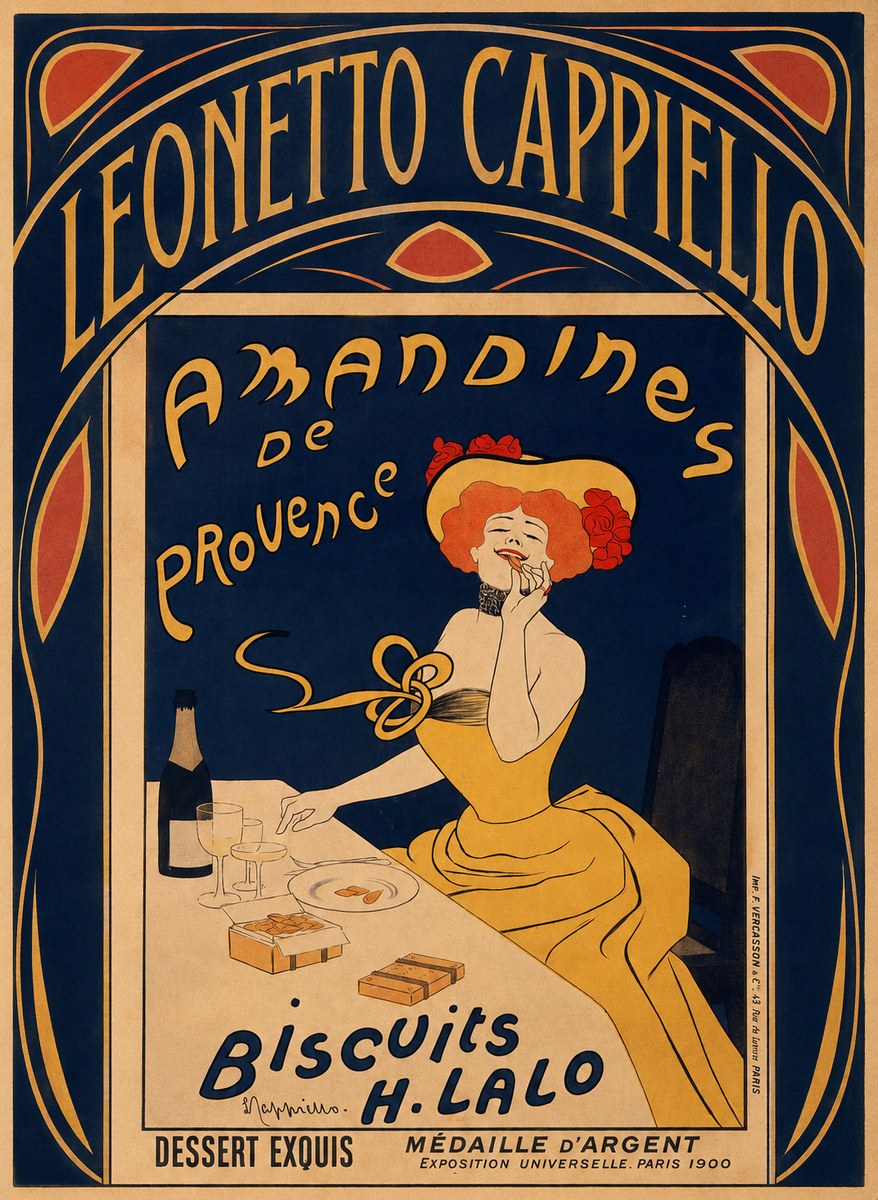 Leonetto Cappiello Amandines De Provence Biscuits H. Lalo I No3 - Plakat