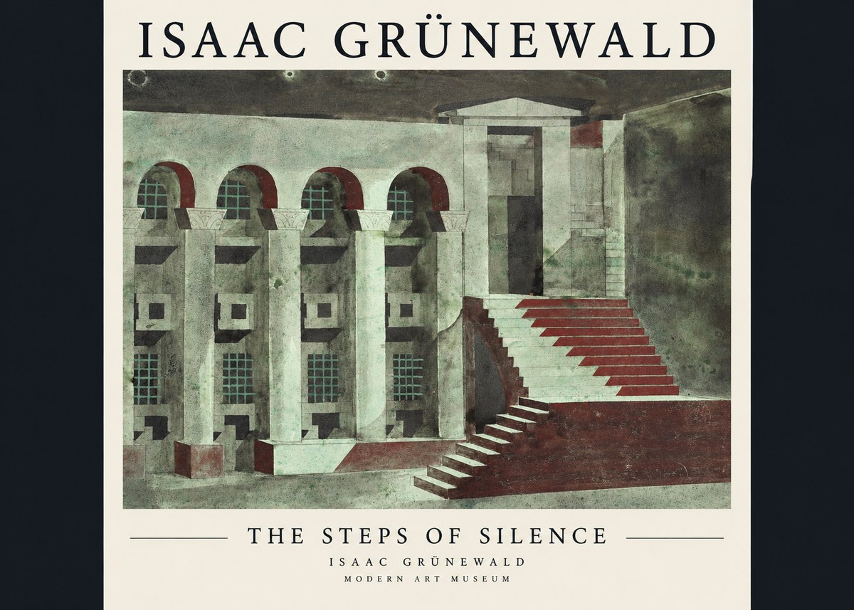 Isaac Grünewald The Steps of Silence No1 - Plakat